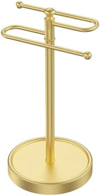 Hand Towel Holder, 304 Stainless Steel Heavy Duty S Shape Hand Towel Stand Free Standing Towel Bar for Bathroom Kitchen Countertop by Kaxnuaxu