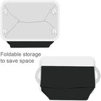 TheWarmHome Storage Basket for Gifts Empty - Large Cubes 3 Pack 15.8x11.8x11.8 inch Storage Bins for Organizing Book Cloth Bathroom Toy (White & Black) - Image 7