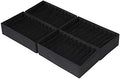 Qozary 4 Pack Drawer Organizers for Clothing, 10 Grids Foldable Dresser Drawer Organizers, Clothes Organizer for Folded Clothes, T-shirt, Tank Tops, Camisoles, Underwear, Leggings, Baby Clothes by Qozary