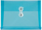 JAM PAPER Plastic Envelopes with Button & String Tie Closure - Index Size - 5 1/2 x 7 1/2 - Assorted Colors - 24/Pack - Image 4