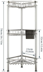 Consumest Corner Shower Caddy Stand - Rustproof Bathroom Organizer&Storage - Image 6