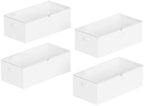 SpaceAid 4 Pack 10" High Under Bed Storage Containers, Large Underbed Storage Organizer Bins with Lids for Bedroom, Dorm, Clothes, Closet Organization, Bed Sheets and Blankets (White) - Image 7