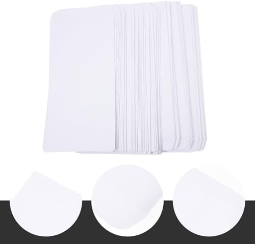 100Pcs Thickened Blank White Paper Envelopes for Business Cash Receipt Storage Tear-resistant Organizer Bags for Mailing Photo Voucher Protection - Image 3