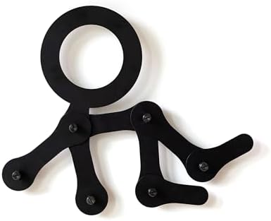 Three by Three Seattle Baby Wall-Mounted Coat Rack, Black Metal by ThreebyThreeSeattle