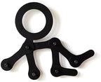 Three by Three Seattle Baby Wall-Mounted Coat Rack, Black Metal by ThreebyThreeSeattle