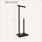 GRANDMIX Stylish Standing Toilet Paper Stand in Simple Shape | Freestanding Bathroom Organizer for Multiple Papers | Modern Look Stand for Modern Bathrooms and Guest Restrooms - Image 7