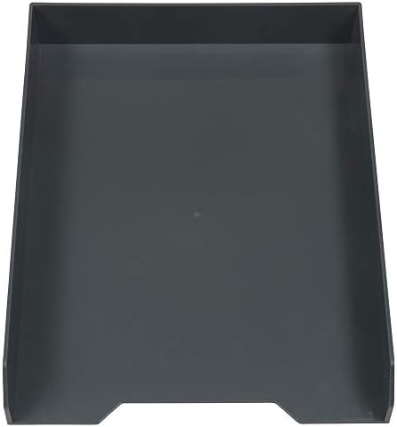 JAM PAPER Stackable Paper Trays - Grey - Desktop Document, Letter, & File Organizer Tray - 2/Pack - Image 2