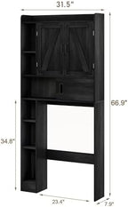 ChooChoo Over The Toilet Storage Cabinet with Sliding Door - Image 2