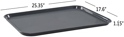 Boot Trays Set of 4, Plastic Shoe Tray Mat with Raised Edge - Image 2