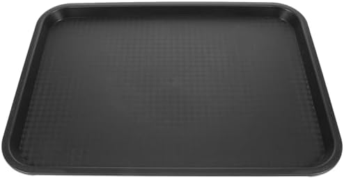 Yardwe Black Plastic Boot Tray - Multi-Purpose Waterproof Shoe Mat for Indoor and Outdoor Use, for Entryways, Mudrooms, and Pet Bowls by YARDWE