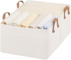 StorageWorks Storage Basket for Shelves, Storage Bins, Natural, 2-Pack by StorageWorks