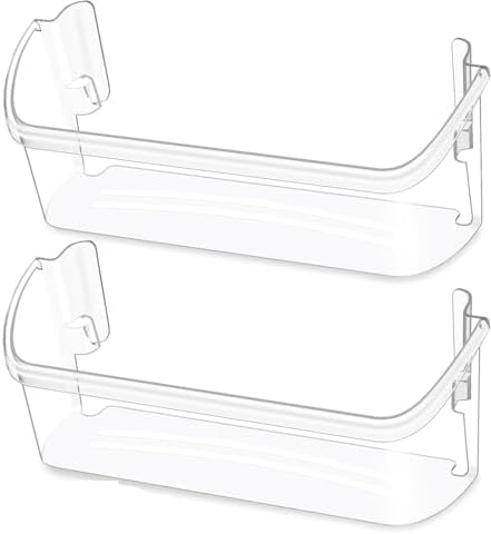 242126602 Refrigerator Door Bin Shelf UPGRADED Replacement for Frigidaire Door Shelf LFSS2612TF0 LFSS2612TF4 Door Bin Bottom Shelf Parts 2421266 PS12364199 Shelves 2-Pack by Unknown