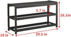 Stainless‑Steel Padded Shoe Rack Bench, Entryway Storage Bench for Kids & Adults, Hallway Shoe Organizer with Comfort Seat - Image 2
