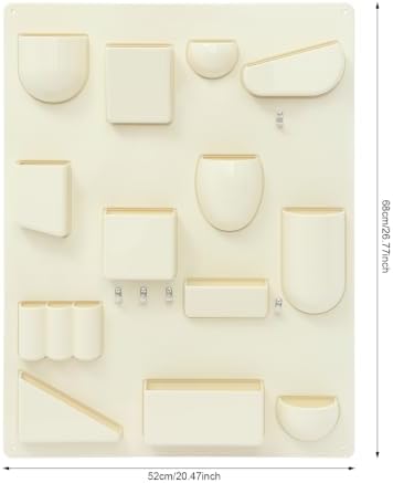 Creative Wall Storage Rack ABS Multi-Grid Storage (White) - Image 3