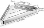 PureBox 2-Pack Corner Shower Caddy, SUS304 Stainless Steel Heavy Duty Wall Shelf, No-Drill Adhesive OR Screw Mount, 11.8" Rustproof Bathroom Organizer for Shower Kitchen RV Dorm - Image 2