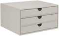 UnionBasic Document Organizer, 3-Drawer File Cabinet Document Storage Box, Office Desktop Filing Organizer, Feather Gray by UnionBasic