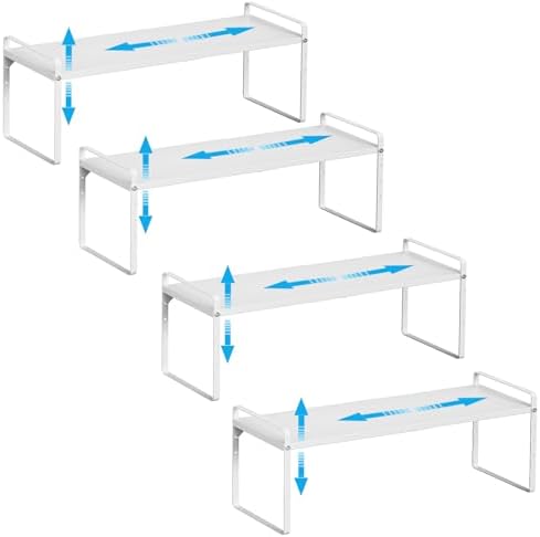 15.5 to 25.5 Inch Kitchen Cabinet Shelf Organizers，Kitchen Shelf Organizer by X-cosrack