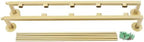 Scarf Organizer Wall Mounted, 5-Tier Scarf Display Rack, Metal Spiral Scarf Holder Belt Pants Hijab Hanger for Clothing Retail Store Home, 23.6" x 3.9" x 29.5"(Gold) - Image 2