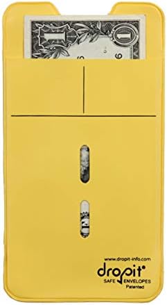 UBICON Reusable Vinyl Safe Deposit Envelope, Yellow, Size 50 by UBICON