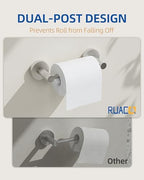 RUACQ Brushed Nickel Toilet Paper Holder Wall Mount for Bathroom, 2 Pack - Image 3