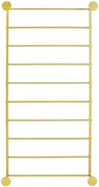 Wall Mounted Scarf Rack 23.6"×47.2", Wall Wrapping Paper Ribbon Organizer, Tie Scarf Rack Belt Towel Holder Metal Shelving Rack for Flower Shop Retail Store (Gold) - Image 6