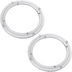 2 Pack 10 Inch Aluminium Alloy Turntable Bearing, Heavy Duty Swivel Turntables Lazy Susan for Round Dining Table, 10" Smooth Swivel Turntable for Lazy Susan Dining Table by Unknown