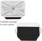 TheWarmHome Organization and Storage Basket for Organizing - Jumbo 3 Pack 17.7x13.8x9.7 inch Fabric Storage Cubes for Closet Gifts Organizer Empty Book (White & Black) - Image 7
