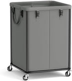 SONGMICS Laundry Basket with Wheels, Removable Liner Bag, 45 Gallon (170 L) by SONGMICS