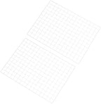 PATIKIL 31.5"x24" Wire Grid Panel, 2 Pack Board Photo Pictures Memo Display Grid Panels Hanging Organizer Wall Decorative Panel for Home Office Wedding, White by PATIKIL