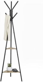 VASAGLE Coat Rack Freestanding, Hall Tree with 2 Shelves by VASAGLEbySONGMICSHOME