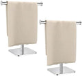 RUACQ T-Shape Hand Towel Holder Stand, 12inch, Chrome, 2 Pack by Ruacq