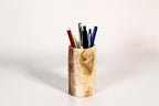 Pen Holder - Toothbrush Holder, Desk Organizer, Makeup Brush Holder, Gift for Home, Kitchen Utensil Holder, Storage Desktop, Onyx Marble, Mini Vase - Image 5