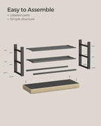 SONGMICS Shoe Bench, Storage Bench, Entryway Bench with Cushion - Image 6