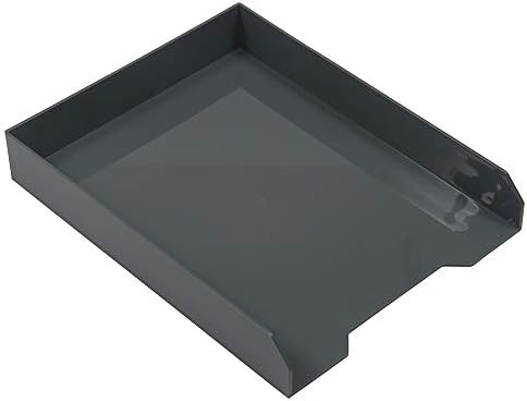 JAM PAPER Stackable Paper Trays - Grey - Desktop Document, Letter, & File Organizer Tray - 2/Pack - Image 4