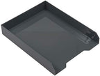 JAM PAPER Stackable Paper Trays - Grey - Desktop Document, Letter, & File Organizer Tray - 2/Pack - Image 4