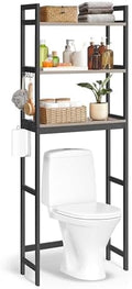 SONGMICS 3-Tier Bamboo Over The Toilet Storage, Adjustable Shelf, 66.9''H by SONGMICSbySONGMICSHOME