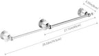 WINCASE Chrome Towel Bar 24 Inch, Adjustable Crystal Towel Rack, Silver Single Towel Holder for Bathroom Wall Mounted Modern - Image 5