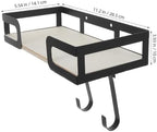 Wall Mounted Black with Ironing Board Hanger Removable Hook - Image 2