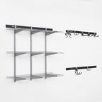 Rubbermaid 25-Piece Fasttrack Garage Storage System Kit for Garage Organization - Image 6