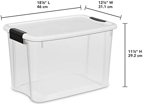 Sterilite Ultra Latch Box with Lids for Home and Office, 30 Quart, 24-Pack - Image 3