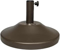 US Weight Fillable Outdoor Umbrella Base - Use with Patio Table - Bronze by USWeight