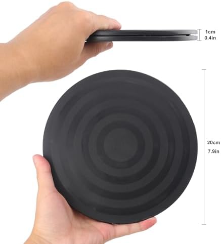 8 Pack 8 Inch Lazy Susan Turntable, Heavy Duty Lazy Susan Turntable Organizer, Premium 8 Inch Rotating Swivel Stand for Table Top, Kitchen, and More - Image 2