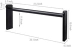 MyGift 33-Inch Stove Top Spice Shelf, Coal Black Wood & Metal Storage Rack - Image 5