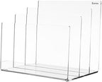 Kantek Clear Acrylic Desk File, 3 Sections, Letter To Legal Size Files, 8" X 6.5" X 7.5", Clear - Image 3