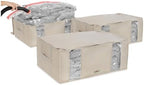 Compactor XXL 3 Vacuum Storage Bag & 3 Semi-Rigid Box, Closet Organizer, 210L by Compactor