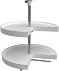 Rev-A-Shelf 2 Tier Pie-Cut Plastic Lazy Susan for Corner Base Cabinets, 24" by Rev-A-Shelf