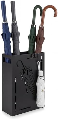 Goplus Metal Umbrella Holder, Indoor Umbrella Stand Freestanding, Black by Goplus