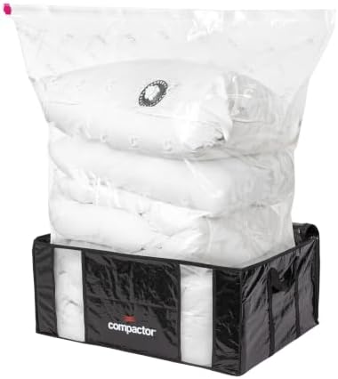 Compactor XXL Vacuum Storage Bag & Semi-Rigid Box, Closet Organizer, 210L by Compactor