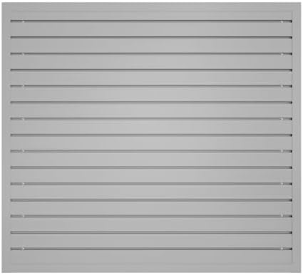 NeatiEase Slatwall Panel Wall Storage Systems, 4 x 4ft Slat Wall Paneling Garage Wall Organizer, Heavy Duty Wall Mounted PVC Wall Rack (Gray) by NeatiEase