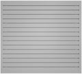 NeatiEase Slatwall Panel Wall Storage Systems, 4 x 4ft Slat Wall Paneling Garage Wall Organizer, Heavy Duty Wall Mounted PVC Wall Rack (Gray) by NeatiEase